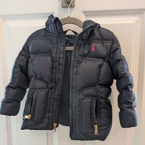 Ralph Lauren Navy Puffer Jacket 18M